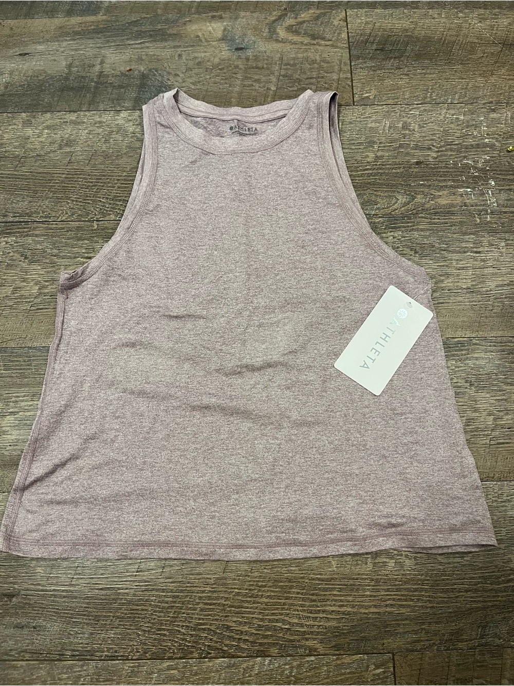 Athleta Lavender-Mauve Sleeveless Crew Tank